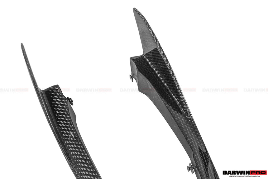 2017-2021 McLaren 720s Se²NWB Style Carbon Fiber Front Bumper Canards