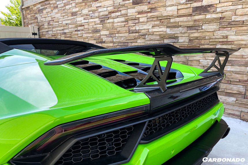 2015-2020 Lamborghini Huracan LP610/LP580 VRS Style Carbon Fiber Trunk Spoiler w/ Base
