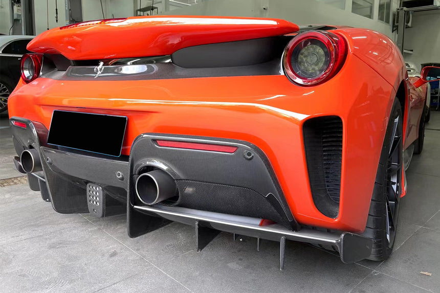 2018-2022 Ferrari 488 Pista Carbon Fiber Rear Diffuser