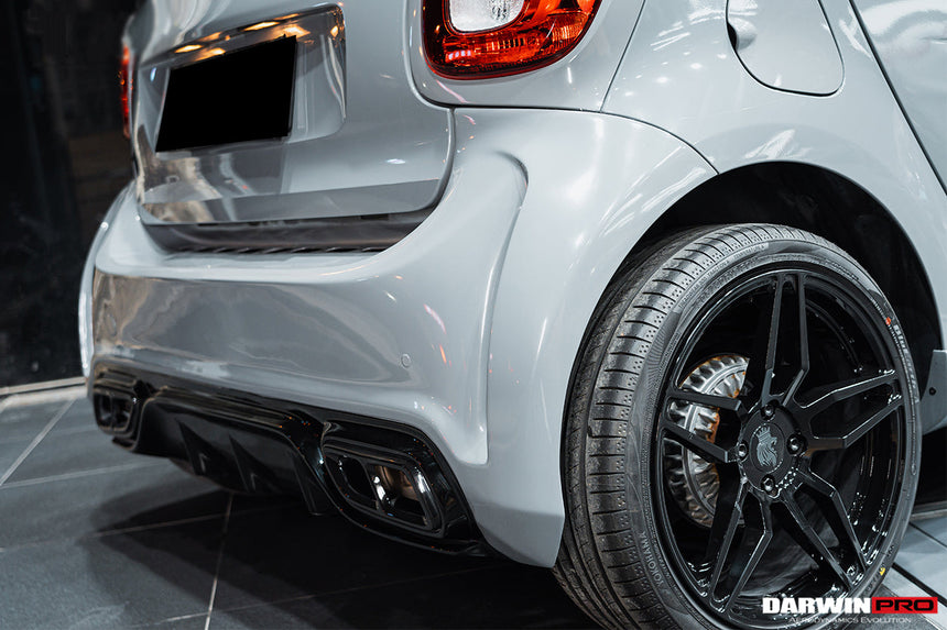 2016-2020 Smart Fortwo 453 BKSS Style Partial Carbon Fiber Rear Bumper