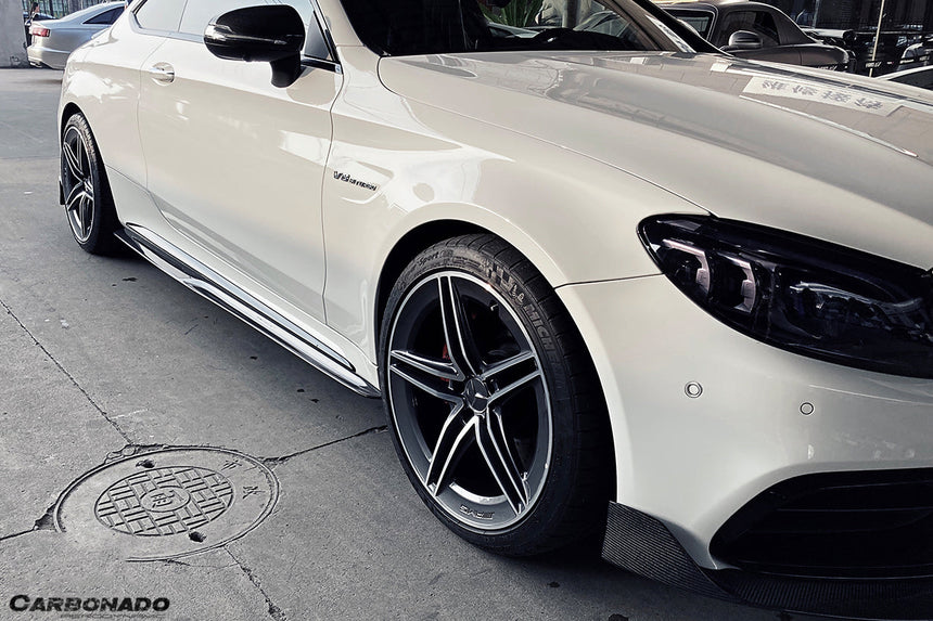 2015-2021 Mercedes Benz C-Class W205 Coupe PS Style Side Skirts