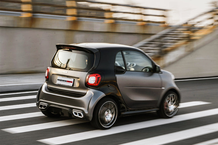 2016-2020 Smart Fortwo 453 BKSS Style Partial Carbon Fiber Rear Bumper