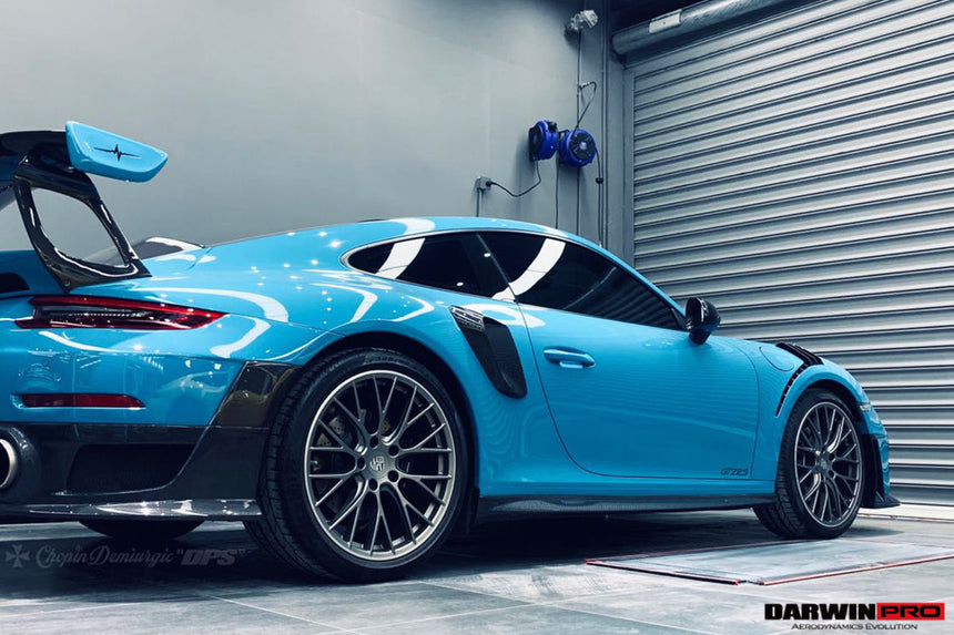 2016-2018 Porsche 911 991.2 Carrera/Targa 4/4S GT2RS Style Carbon Fiber Quarter Panel Side Scoops