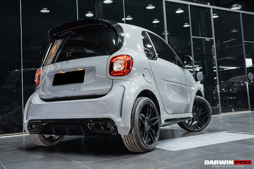 2016-2020 Smart Fortwo 453 BKSS Style Partial Carbon Fiber Rear Bumper