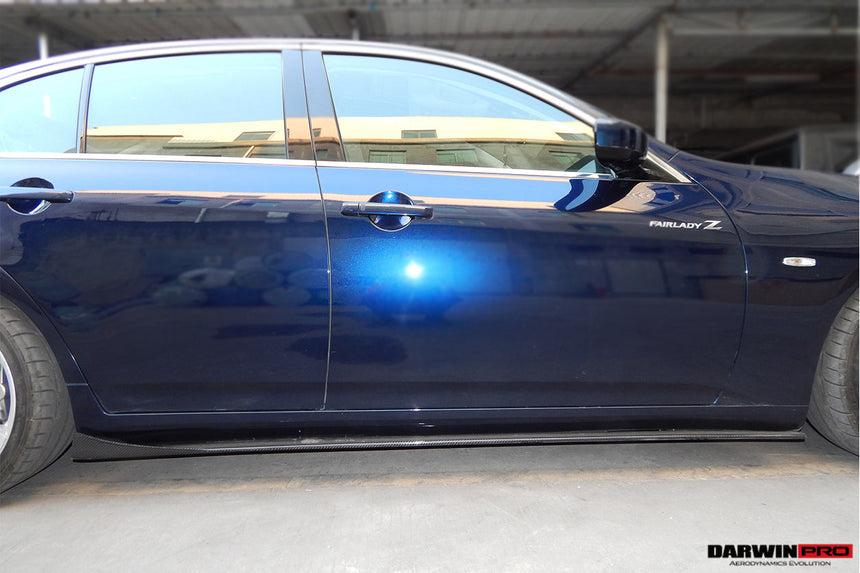 2007-2013 Infiniti G35/G37 Sedan BS Style Carbon Fiber Side Skirts Under Board