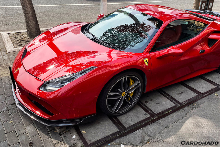 2015-2020 Ferrari 488 GTB RS Style Carbon Fiber Front Lip