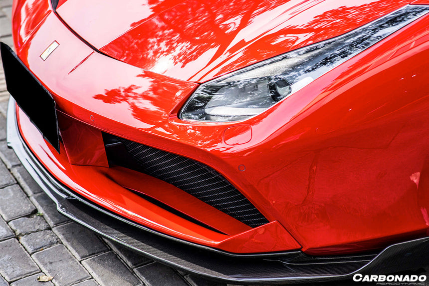2015-2020 Ferrari 488 GTB RS Style Carbon Fiber Front Lip