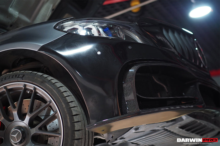 2015-2021 Mercedes Benz W205 C63/S AMG Sedan IMP Performance Partial Carbon Fiber front bumper