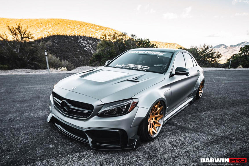 2015-2021 Mercedes Benz W205 C63/S AMG Sedan IMP Performance Partial Carbon Fiber front bumper