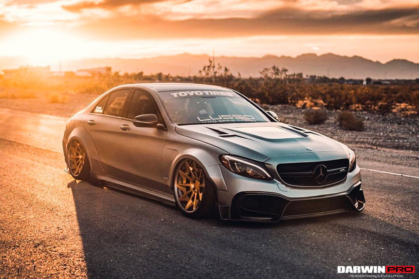 2015-2021 Mercedes Benz W205 C63/S AMG Sedan IMP Performance Partial Carbon Fiber front bumper