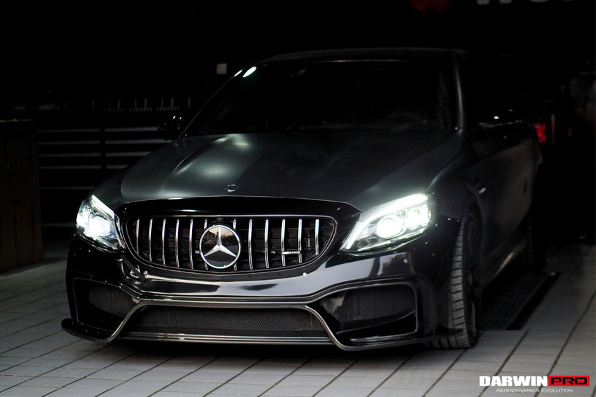 2015-2021 Mercedes Benz W205 C63/S AMG Sedan IMP Performance Partial Carbon Fiber front bumper