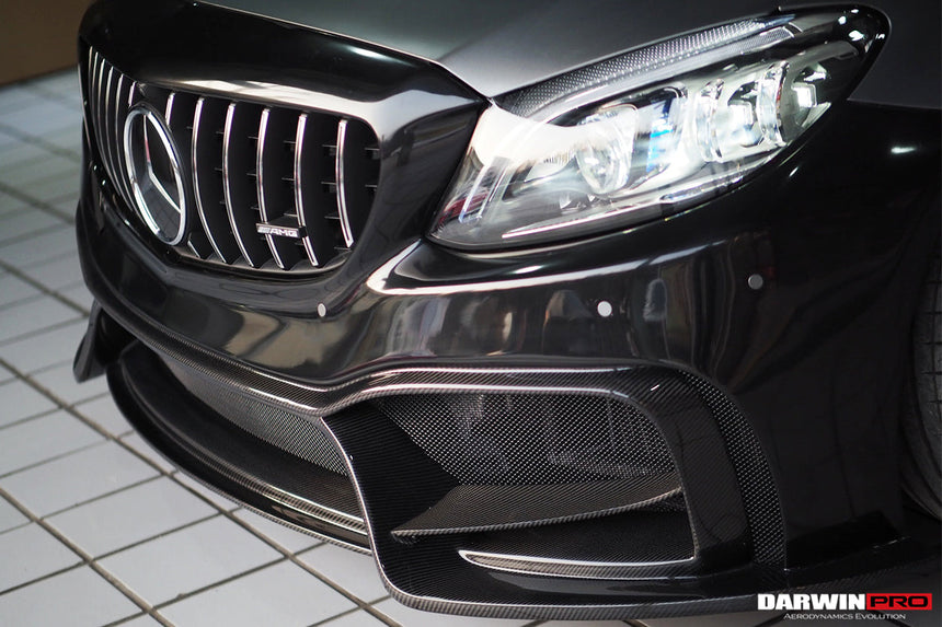 2015-2021 Mercedes Benz W205 C63/S AMG Sedan IMP Performance Partial Carbon Fiber front bumper