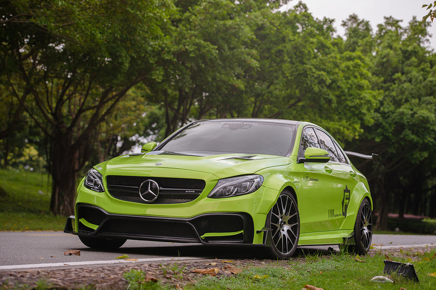 2015-2021 Mercedes Benz W205 C63/S AMG Sedan IMP Performance Partial Carbon Fiber front bumper