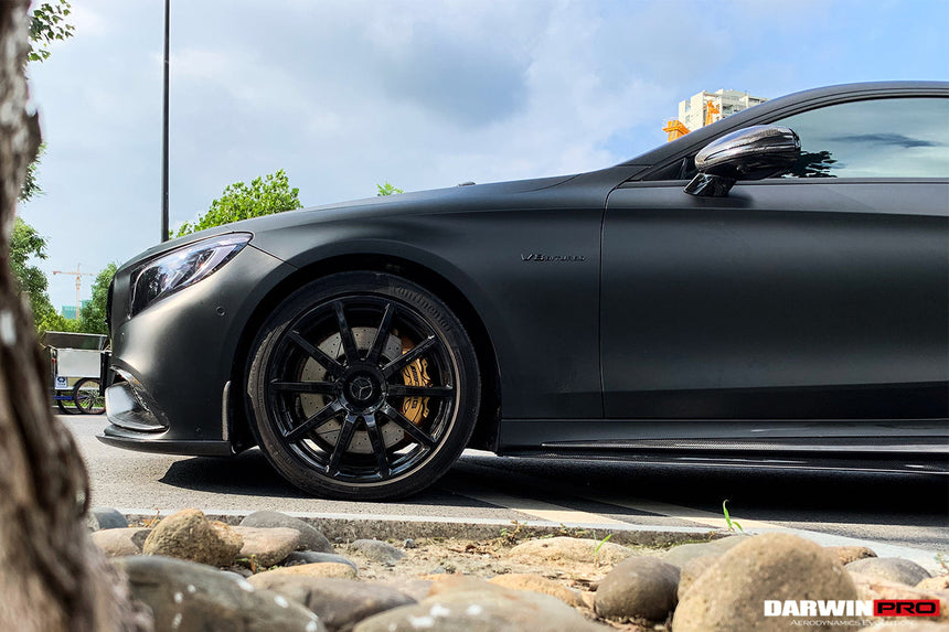 2014-2021 Mercedes Benz C217 S63/S65 AMG Coupe BKSS Style Carbon Fiber Side Skirts