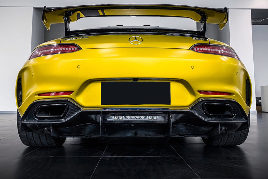 2017-2021 Mercedes Benz AMG GT/GTS IMP Performance Partial Carbon Fiber Rear Bumper w/ Diffuser