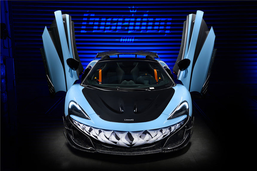 2018-2021 McLaren 600lt / 2015-2021 540c/570s/570gt P1 Style Carbon Fiber Hood