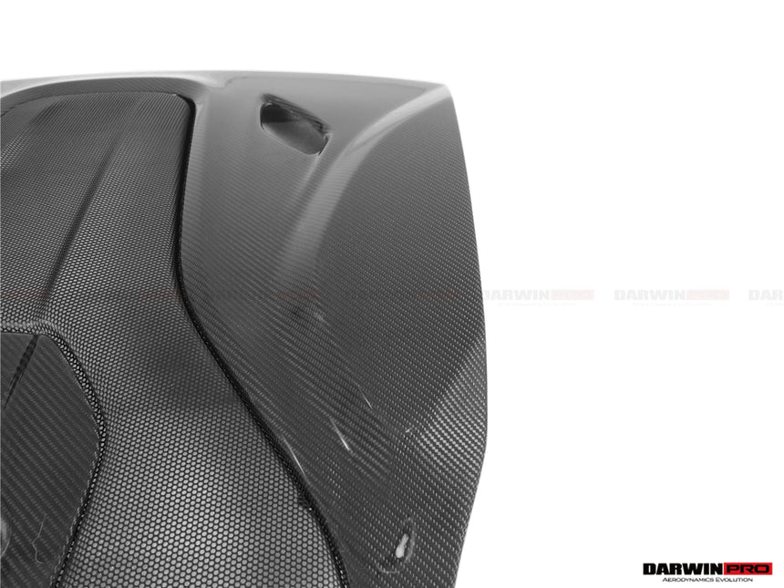 2015-2020 McLaren 540C/570S/570GT 600LT-Style Partial Carbon Fiber Rear Bumper with Diffuser  and Trunk Spoiler and Engine Trunk and Exhaust