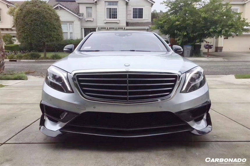 2014-2017 Mercedes Benz W222.1 S63 AMG BRS Style Carbon Fiber Front Bumper Air Vents