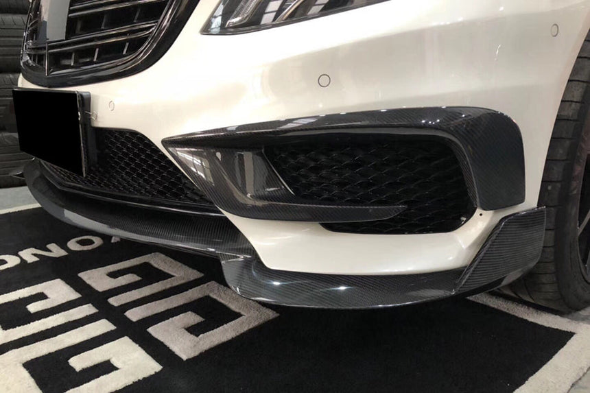 2014-2017 Mercedes Benz W222.1 S63 AMG BRS Style Carbon Fiber Front Bumper Air Vents