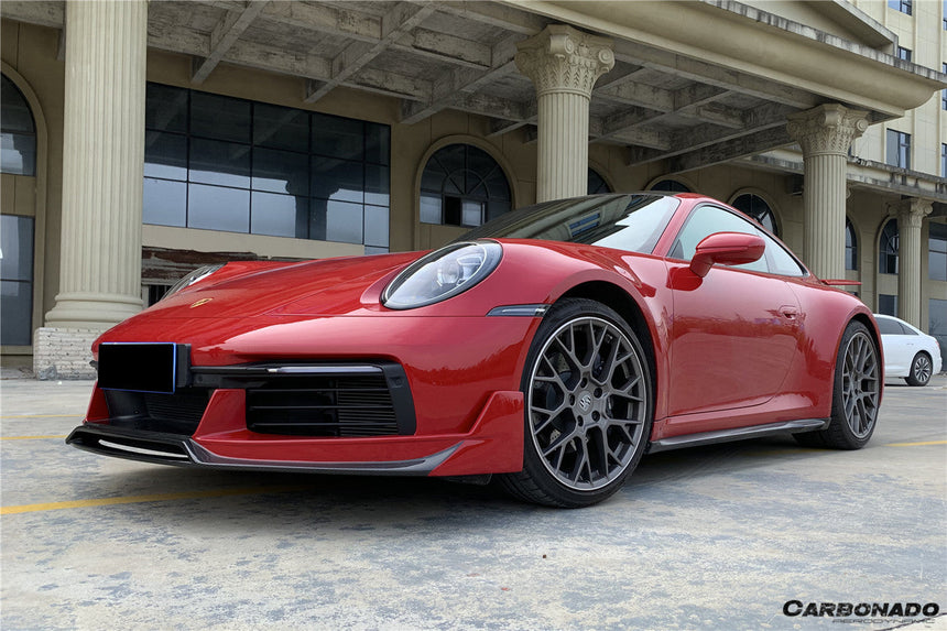 2019-2023 Porsche 911 992 Carrera/S/4/4S/Targa/Cabriolet WP Style Dry Carbon Fiber Side Skirts